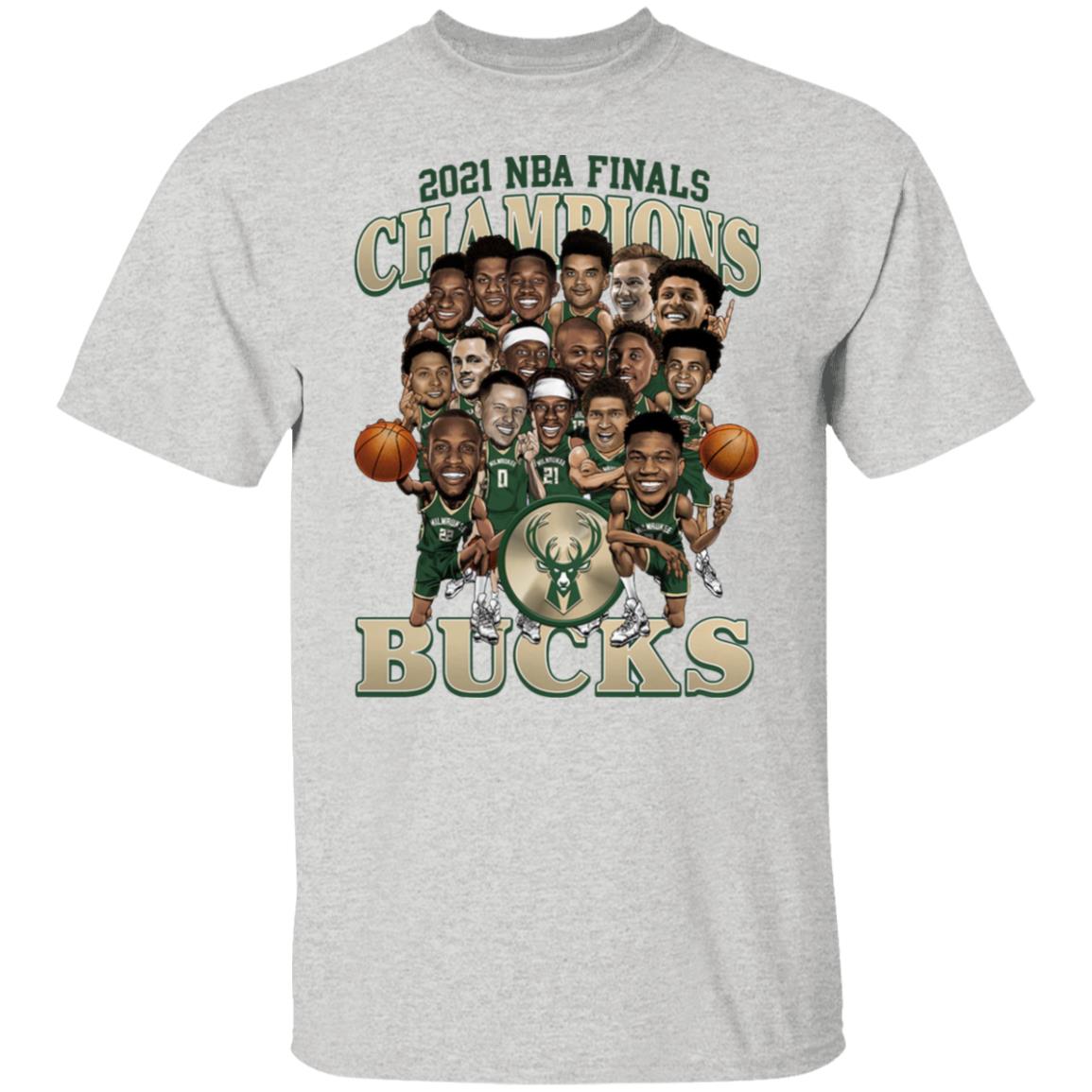 2021 NBA Champions Milwaukee Bucks Shirt | Teemoonley.com