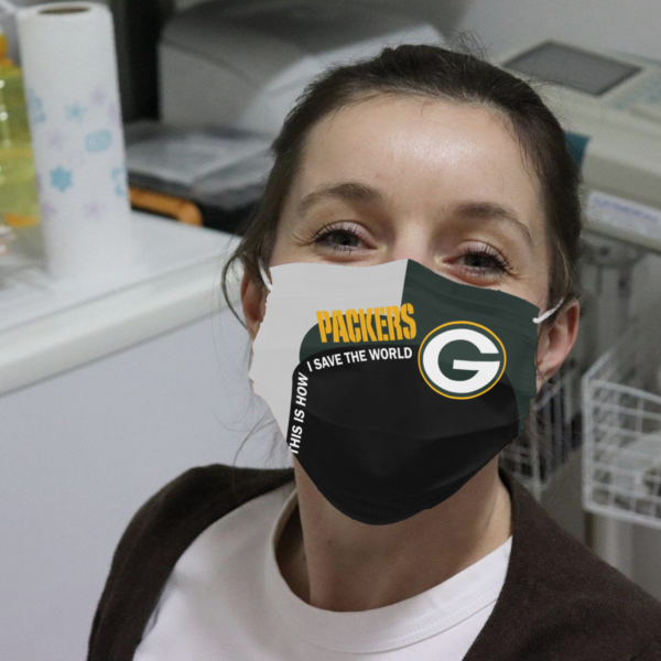 Packers – This Is How I Save The World Cloth Face Mask $19.95 $16.99