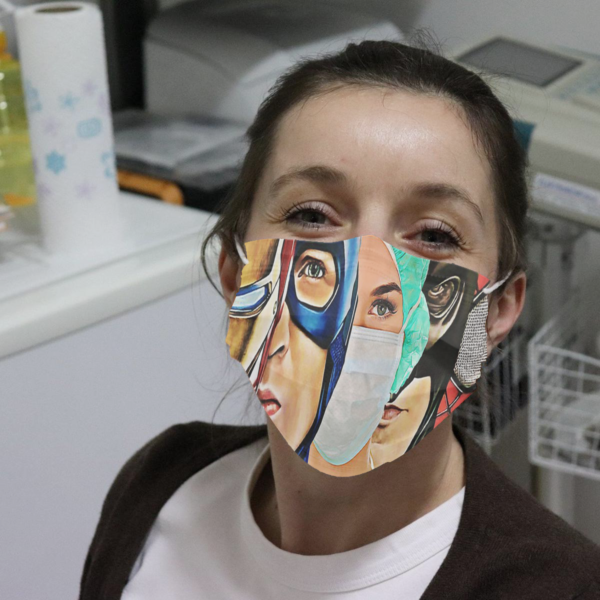 Nurse And Super Heroes Cloth Face Mask