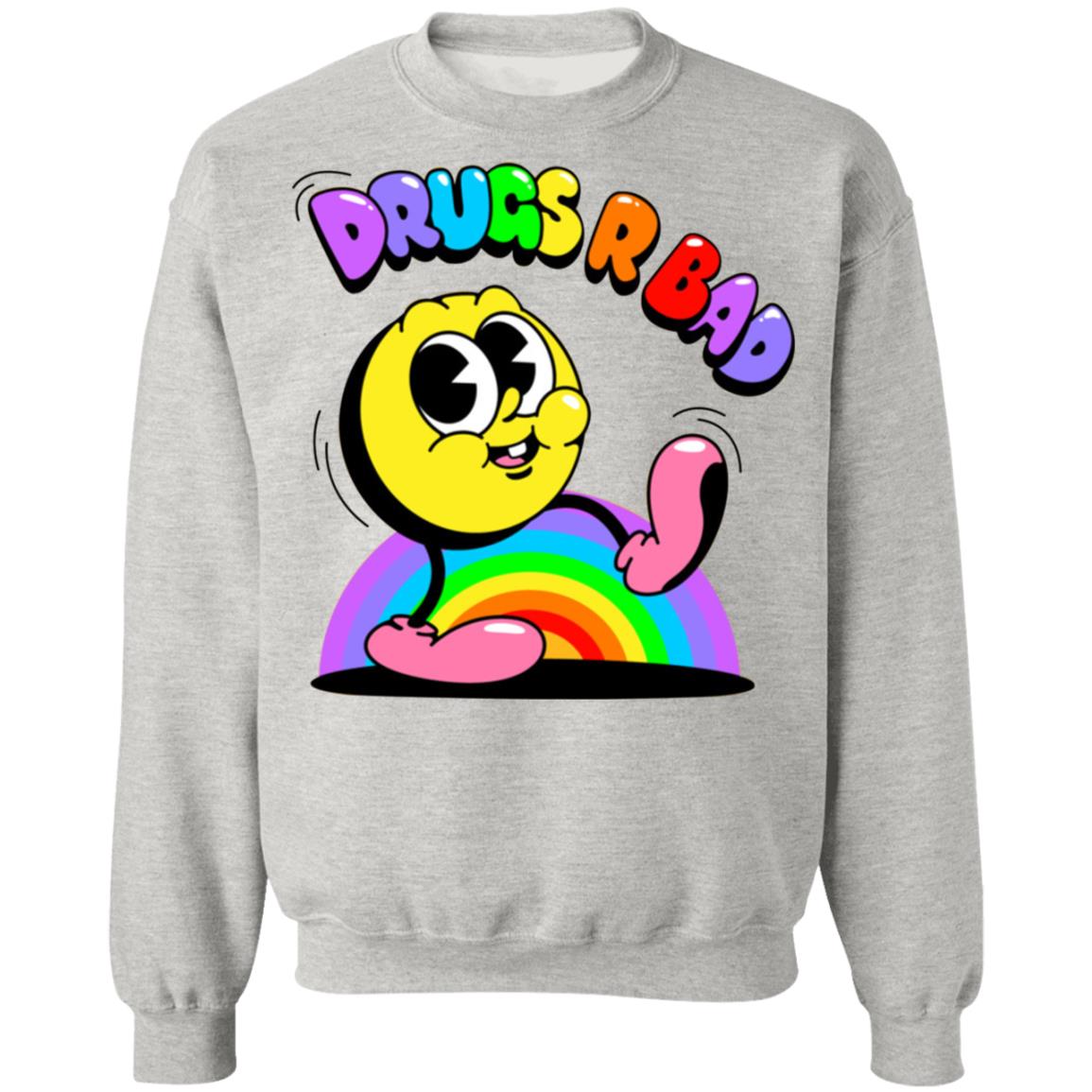 Gift for Him Her T Shirt T-Shirt Drugs are Bad White Pill Shirt