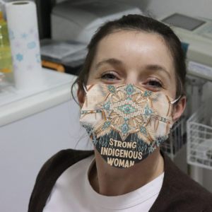Strong Indigenous Woman Cloth Face Mask