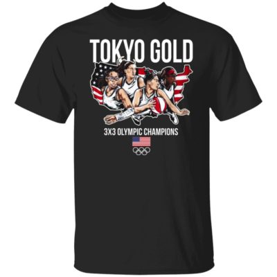 Team USA Tokyo Gold 3×3 Olympic Champions Shirt