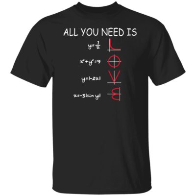 Math – All You Need Is Love Shirt