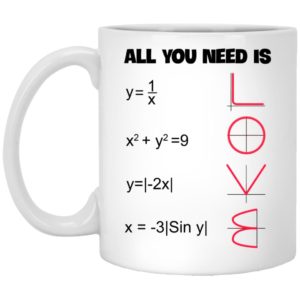 Math – All You Need Is Love Mugs