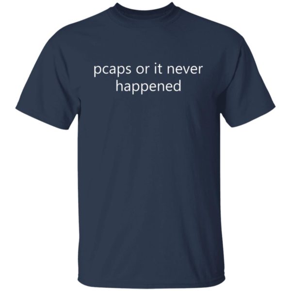 Pcaps Or It Never Happened Shirt