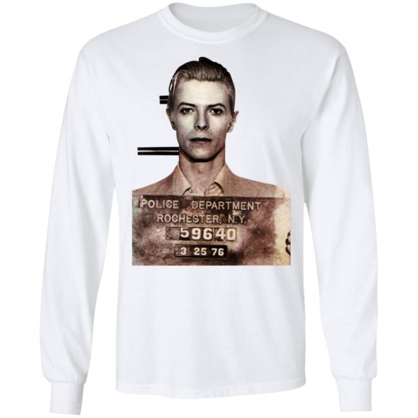 David Bowie Mugshot Shirt