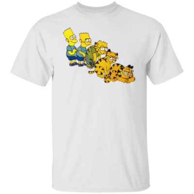 Bart Simpson Garfield Shirt