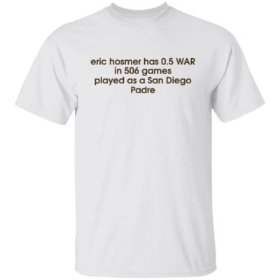Eric Hosmer Has 0.5 War In 506 Games Played As A San Diego Padre Shirt