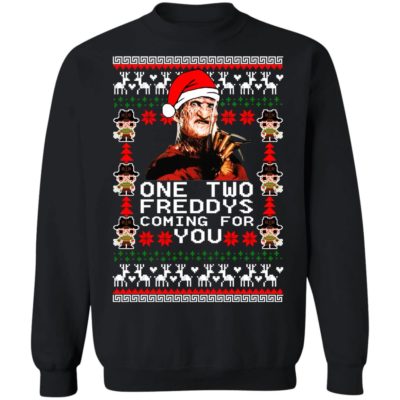 Freddy Krueger – One Two Freddys Coming For You Christmas Sweater