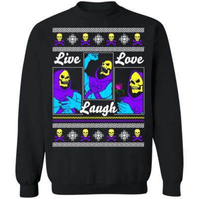 Death Live Laugh Love Christmas Sweater