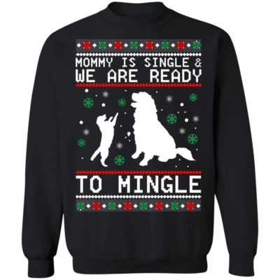 Golden Retriever Mommy Is Single And We Are Ready Christmas Sweater