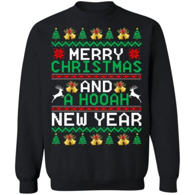 Merry Christmas And A Hooah New Year Christmas Sweater