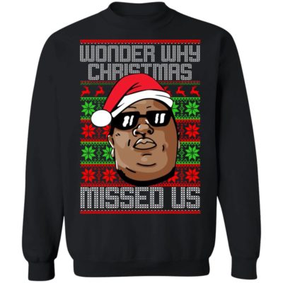 Notorious Wonder Why Christmas Missed Us Christmas Sweater
