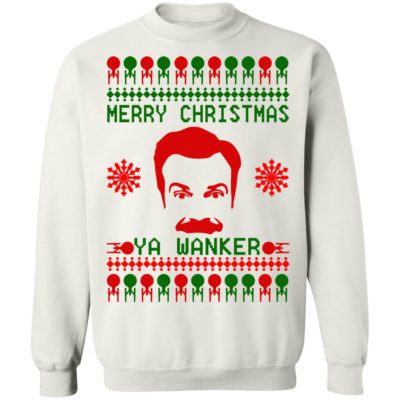 Ted Lasso Merry Christmas Ya Wanker Christmas Sweater