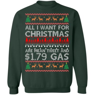 All I Want For Christmas Are Mean Tweet And $1.79 Gas Sweater