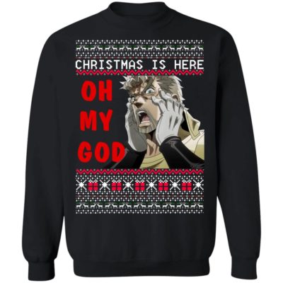 Joseph Joestar Christmas Is Here Oh My God Sweater