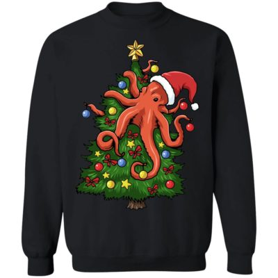 Christmas Tree Octopus Shirt