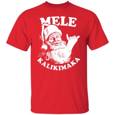 Mele Kalikimaka Santa Christmas Shirt