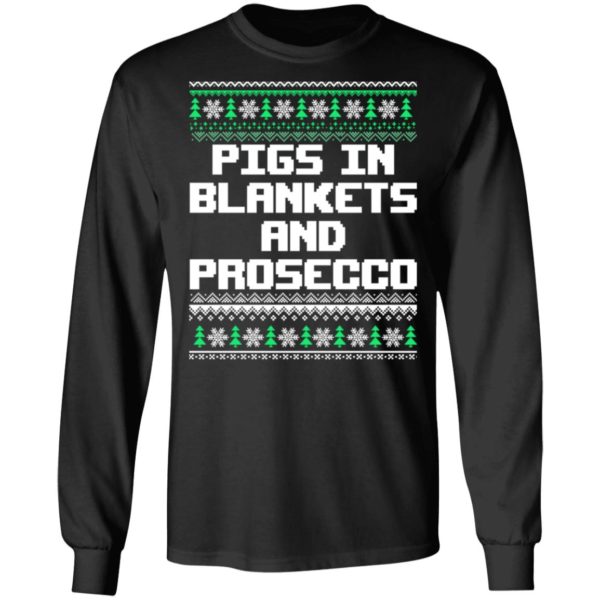 Pigs In Blankets And Prosecco Christmas Sweater