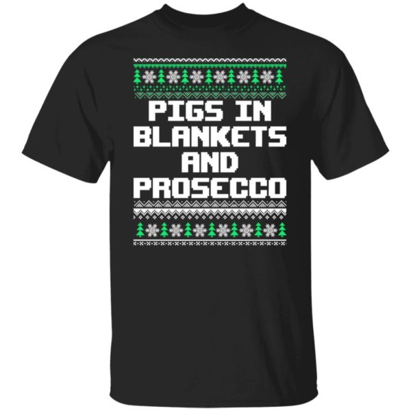 Pigs In Blankets And Prosecco Christmas Sweater
