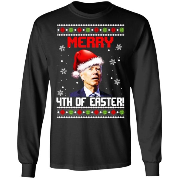 Joe Biden Merry 4th Of Easter Christmas Sweater