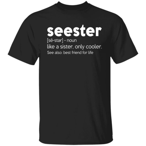 Seeter - Like A Sister Only Cooler Best Friend For Life Shirt