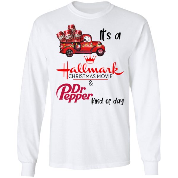 Snoopy It’s A Hallmark Christmas Movies And Dr Pepper Kind Of Day Shirt