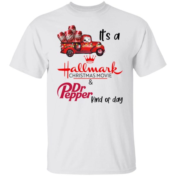 Snoopy It’s A Hallmark Christmas Movies And Dr Pepper Kind Of Day Shirt