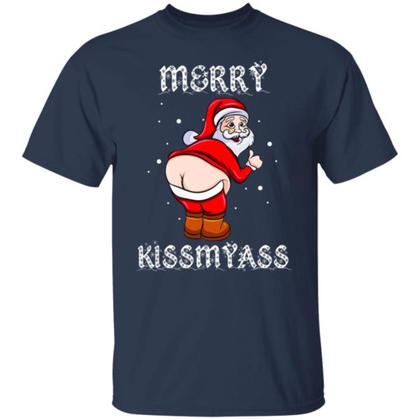 Santa Merry Kiss My Ass Shirt