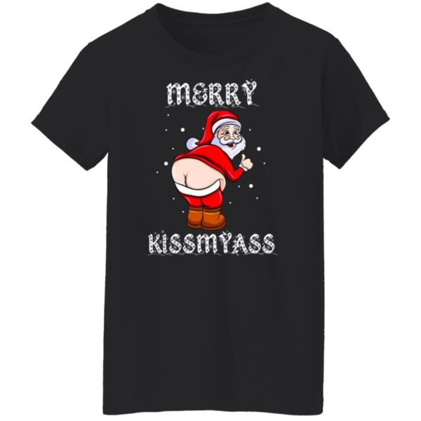 Santa Merry Kiss My Ass Shirt