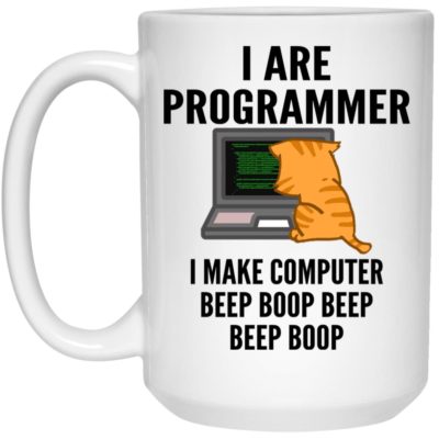 Cat - I Are Programmer I Make Computer Beep Boop Mugs