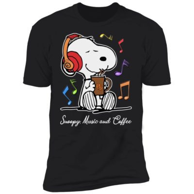 Snoopy Music And Coffee Shirt