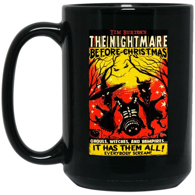 The Nightmare Before Christmas Ghouls Witches And Vampires Mugs