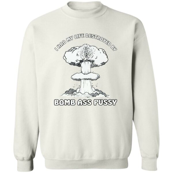 I Had My Life Destroyed By Bomb Ass Puss Sweatshirt