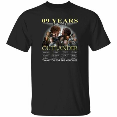09 Years 2021 2023 Outlander Thank You For The Memories Shirt