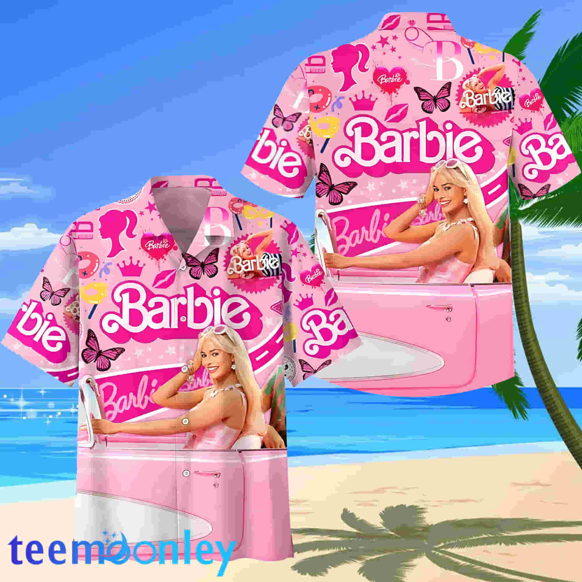 Barbie Movie 2023 Bachelorette Party Hawaiian Shirt